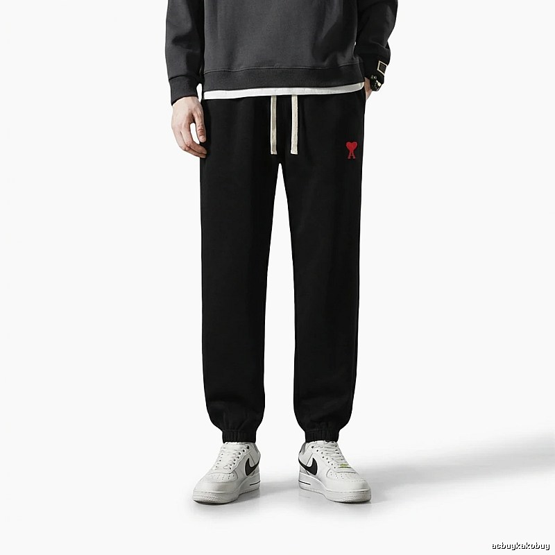 AMI & Easy trendy brand black sweatpants