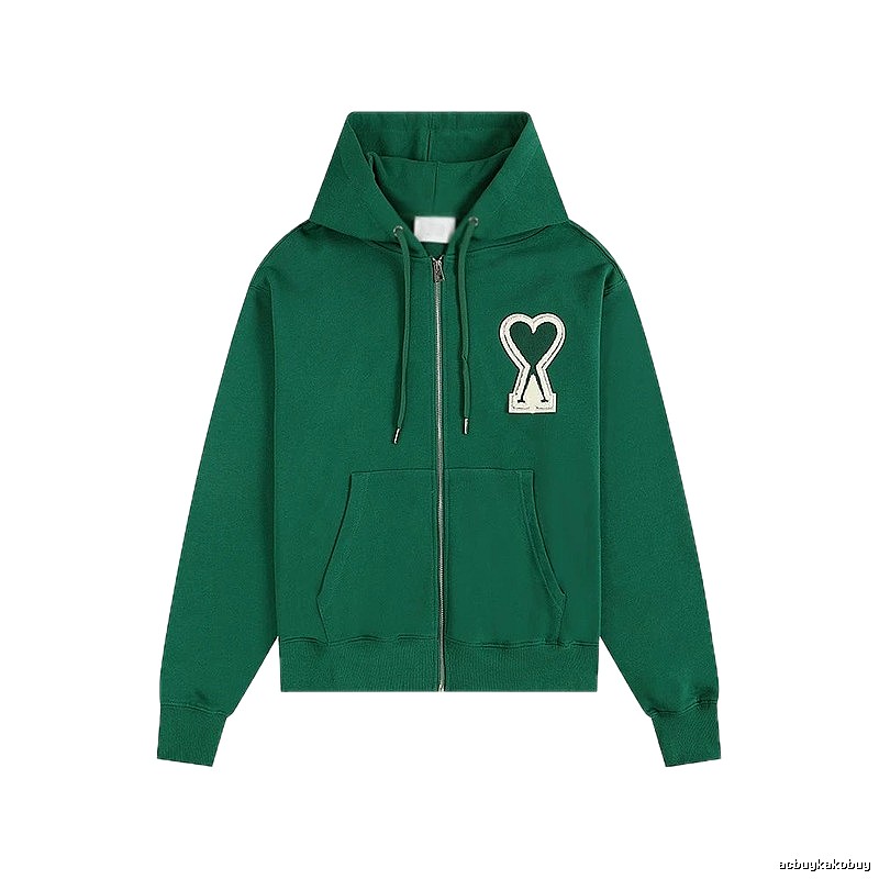AMI Love Series Green Hoodie