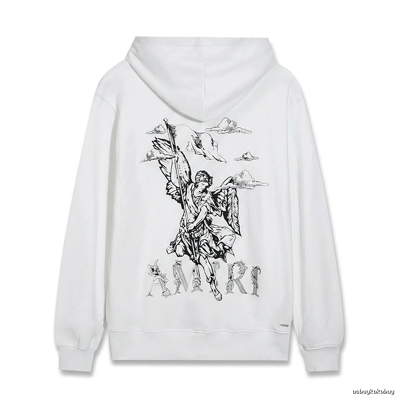 AMIRI Angel Print White Sweatshirt
