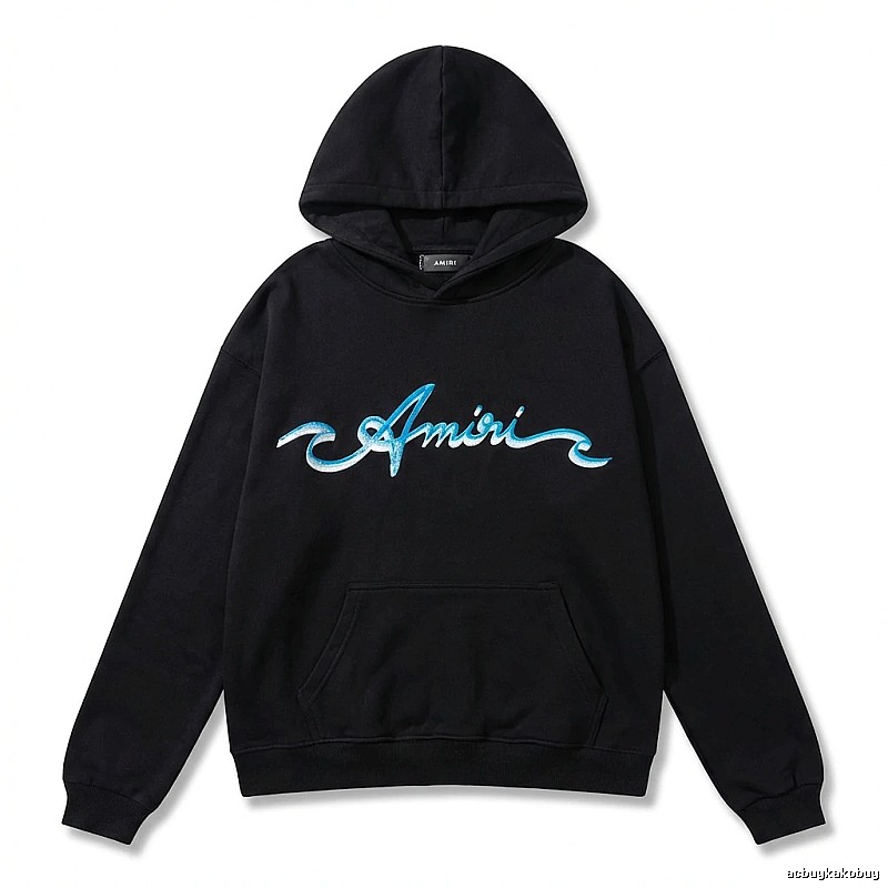 AMIRI Trendy Style Black Hoodie