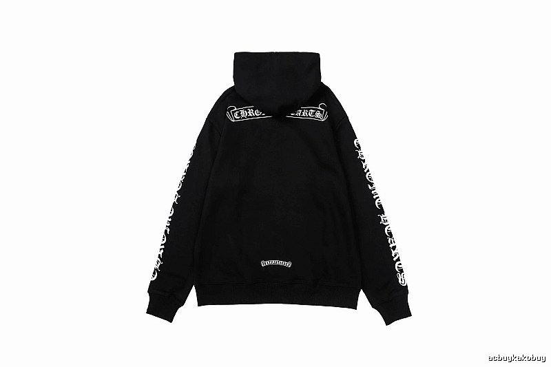Chrome Hearts 2088-96 Black Cross Graphic Hoodie Airport Outfit