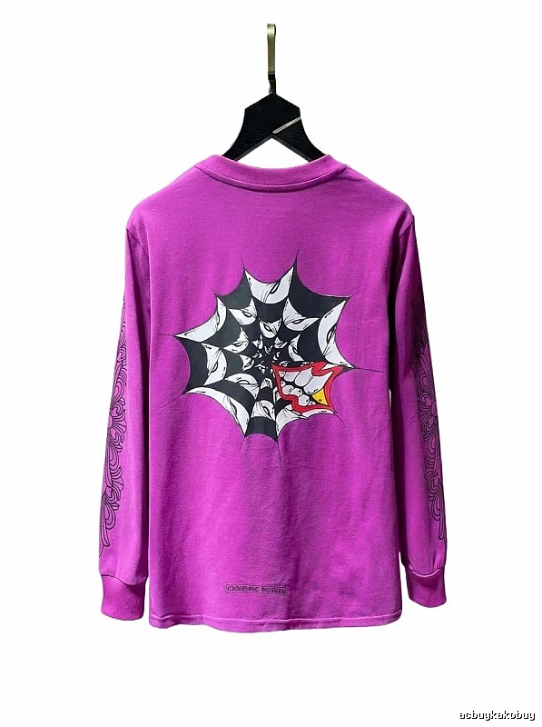 Chrome Hearts dark style purple top