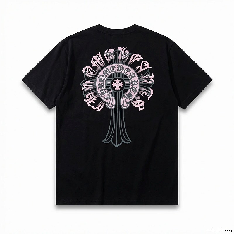 Chrome Hearts Gothic Style Black T-shirt