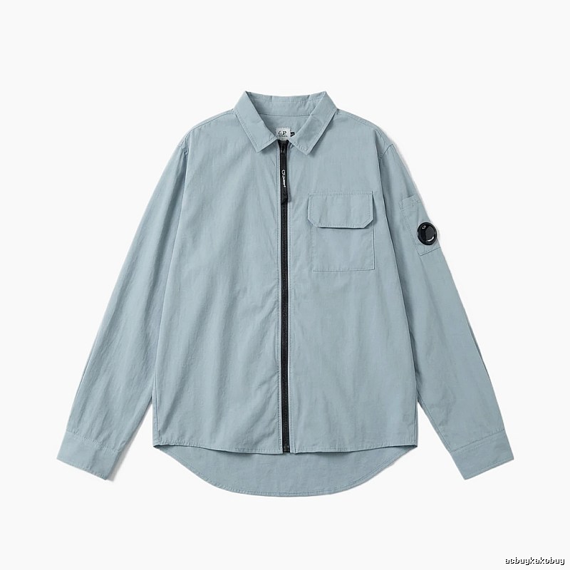 C.P. Series Simple Style Light Blue Shirt