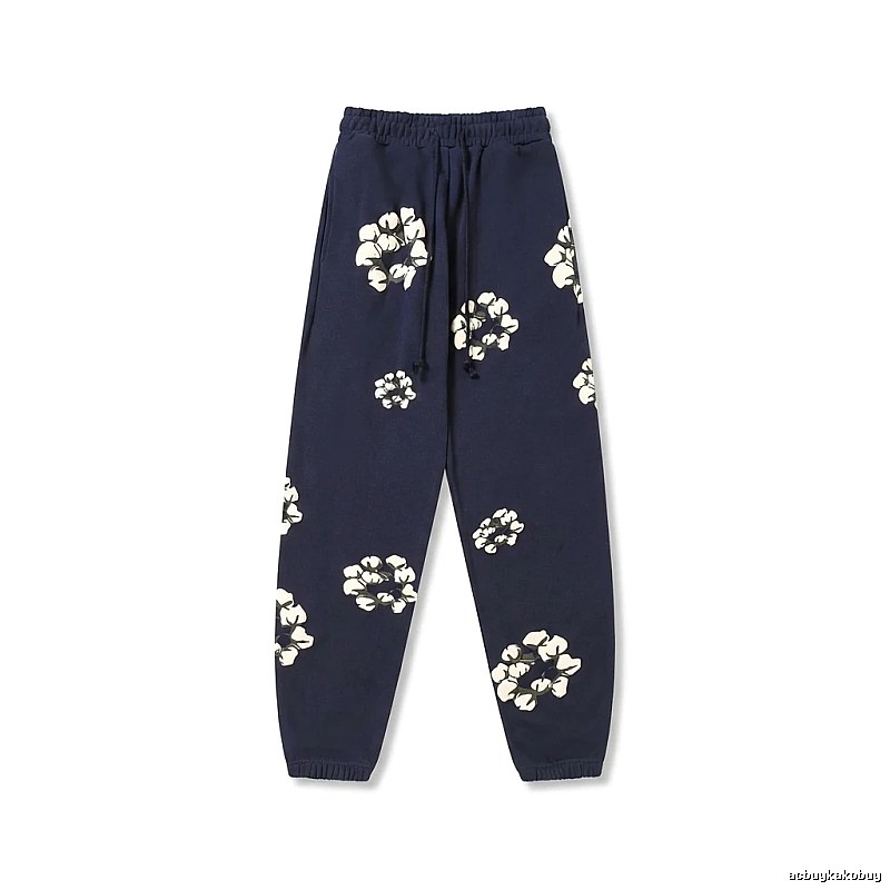 DENIM TEARS Floral Deep Blue Sweatpants
