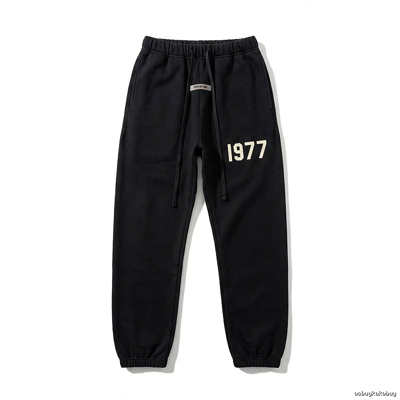 ESSENTIALS 1977 Casual Black Sweatpants