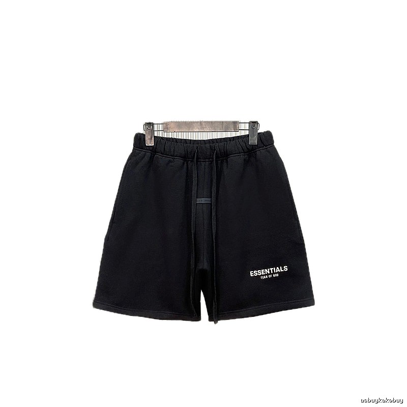 ESSENTIALS casual style black shorts