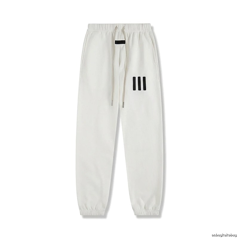 ESSENTIALS minimalist style white sweatpants