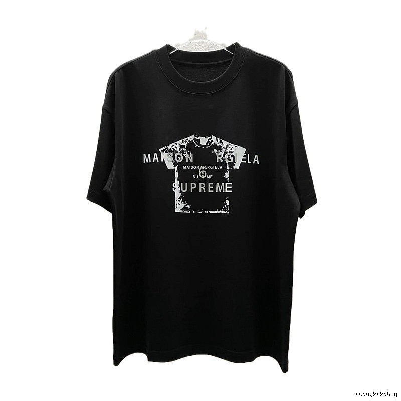 Maison Margiela Co-branded Street-style Black T-Shirt