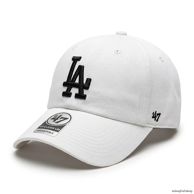 MLB baseball style white baseball cap