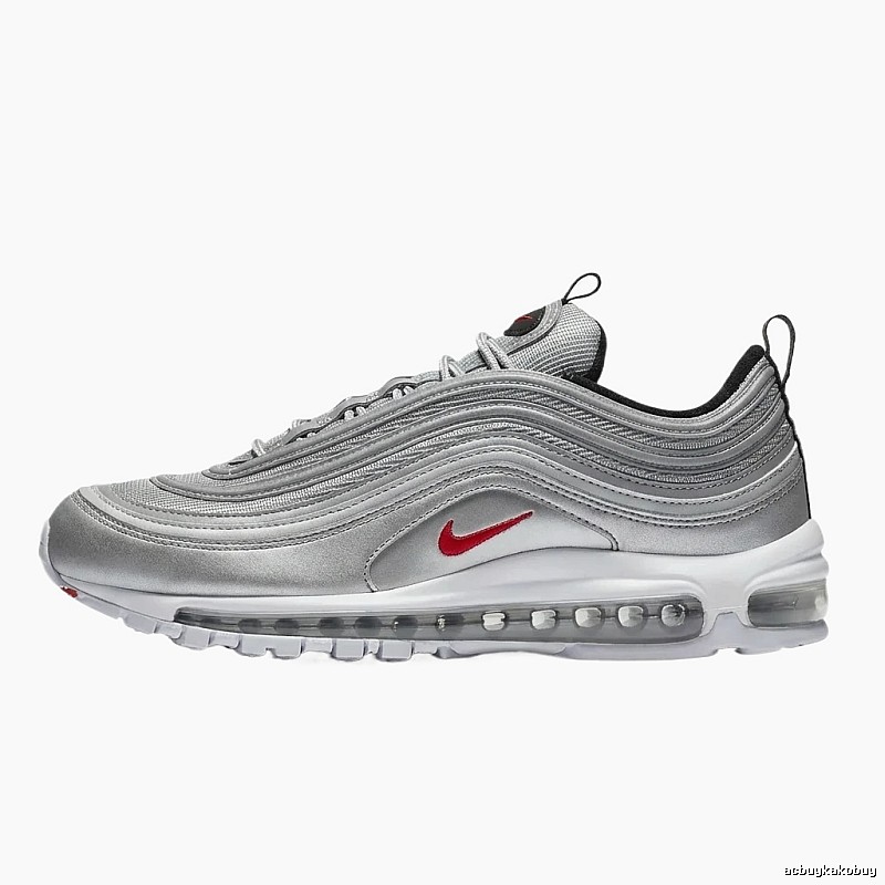 Nike Air Max 97 Silver and White Trendy Shoes