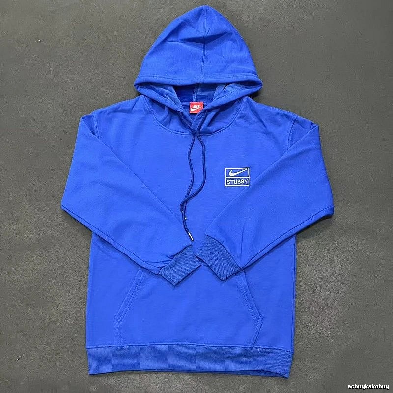 Nike Blue Zip Hoodie Campus Look Swoosh