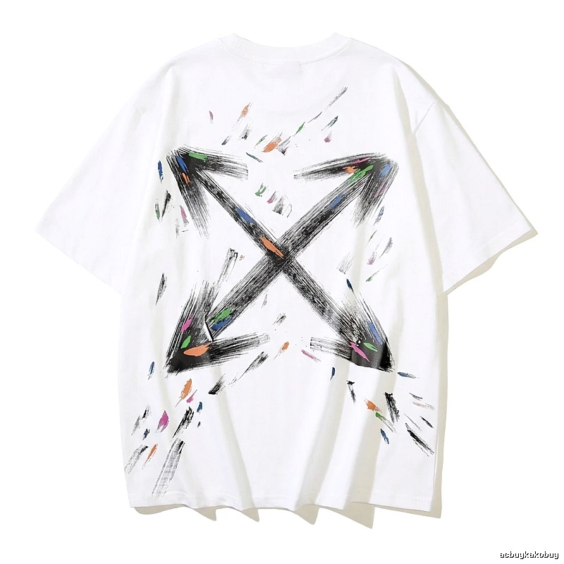Off-White Graffiti Style White T-shirt