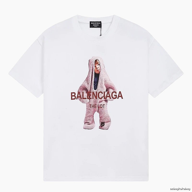 Parisian-style printed white T-shirt