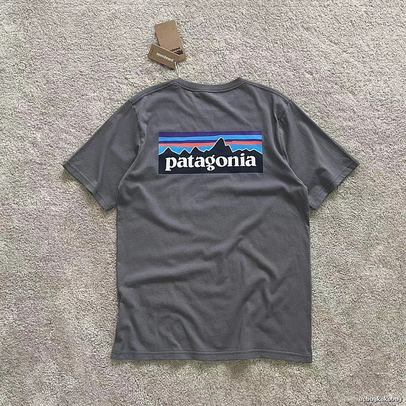 Patagonia Dark Gray Logo T-Shirt Commuter Look Graphic