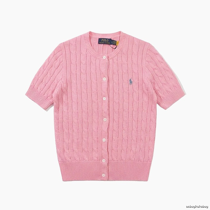 Ralph Lauren Polo pink knitted cardigan