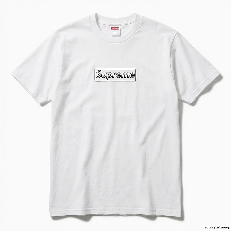 Supreme Basic Simple White T-shirt
