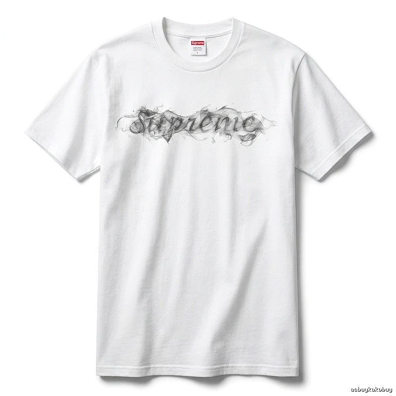 Supreme Smoke Style White T-shirt