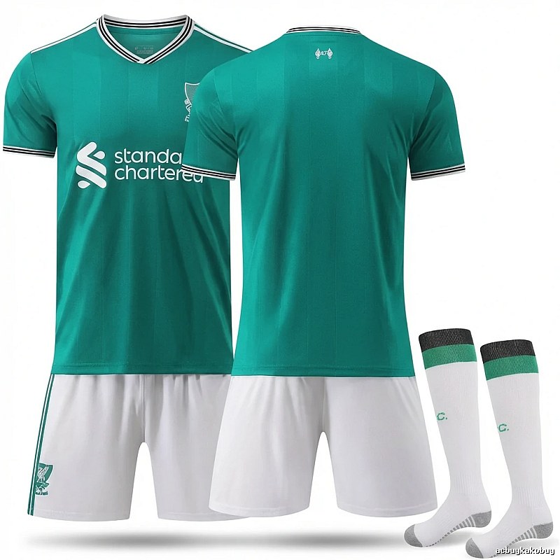 The retro-style green jersey of LFC