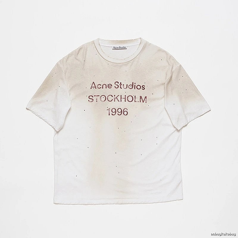 Acne Studios 2090-80 White Style Ac908056 Stockholm Logo T-Shirt Layered Outfit