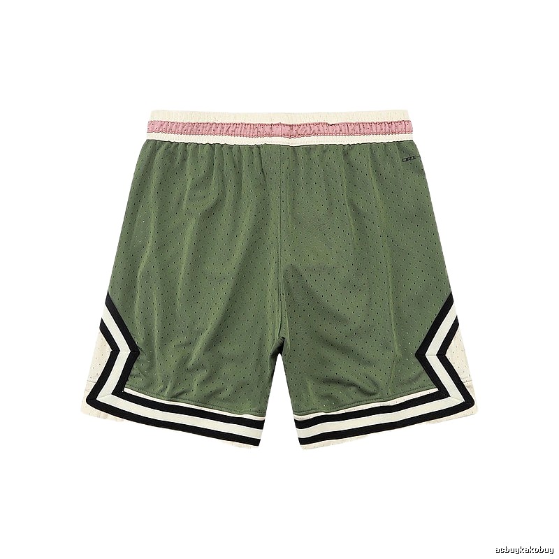 AJ retro-style green shorts