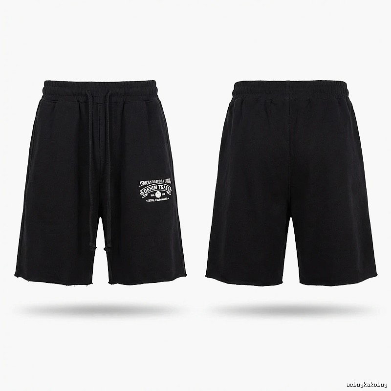 American casual black shorts of DENIM TEARS