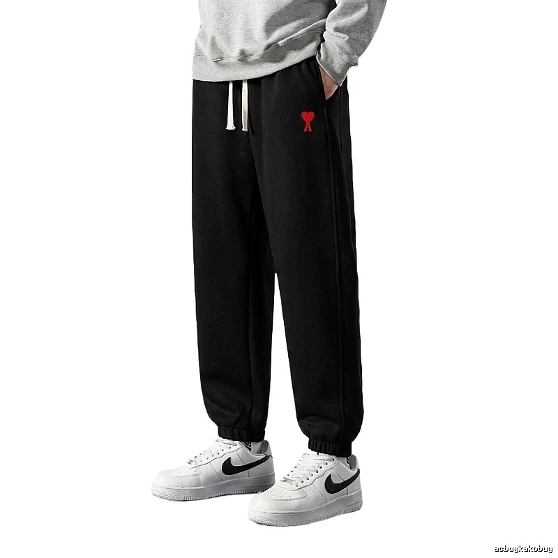 AMI Love Leisure Style Black Pants