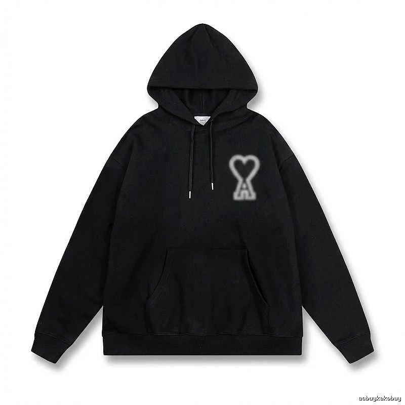 AMI Love Trendy Black Hoodie