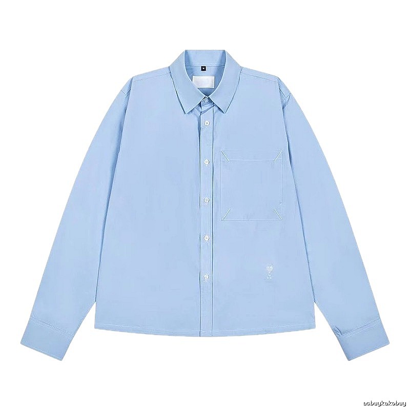 AMI minimalist style light blue shirt