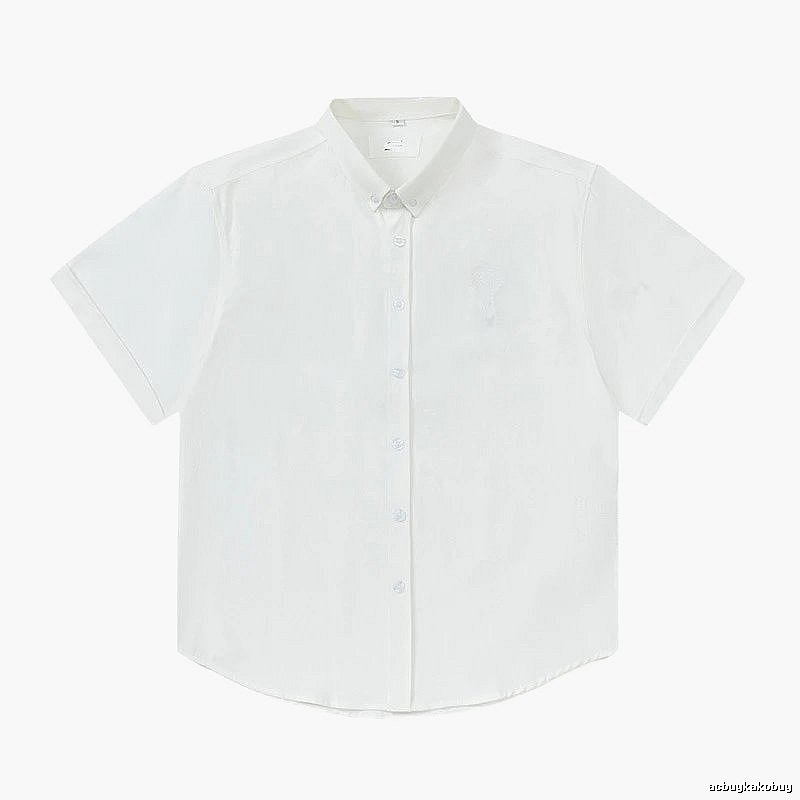 AMI Minimalist Style White Shirt