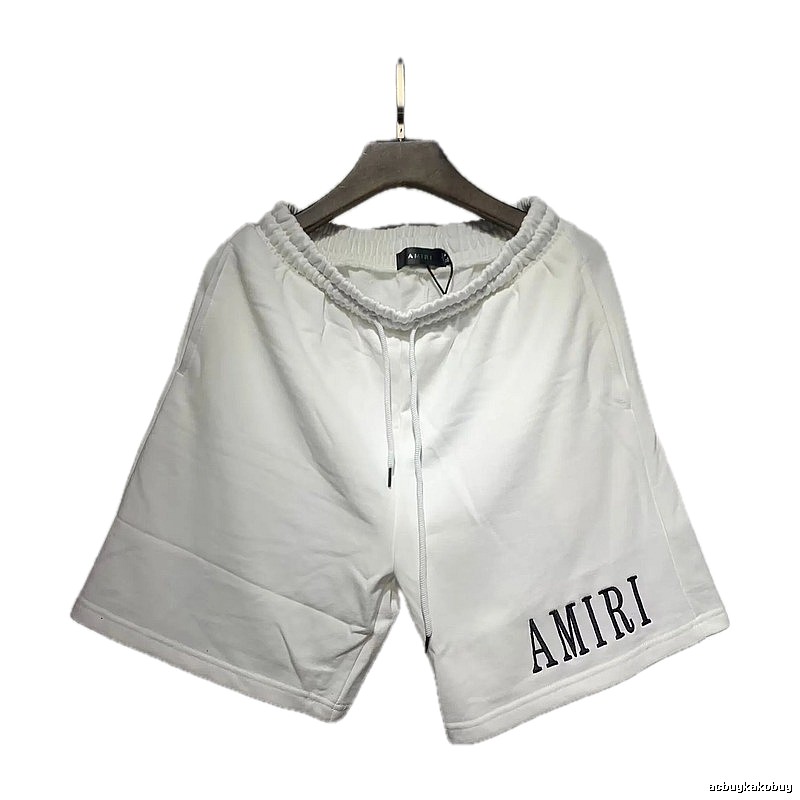 AMIRI Embroidered Street Style White Casual Shorts