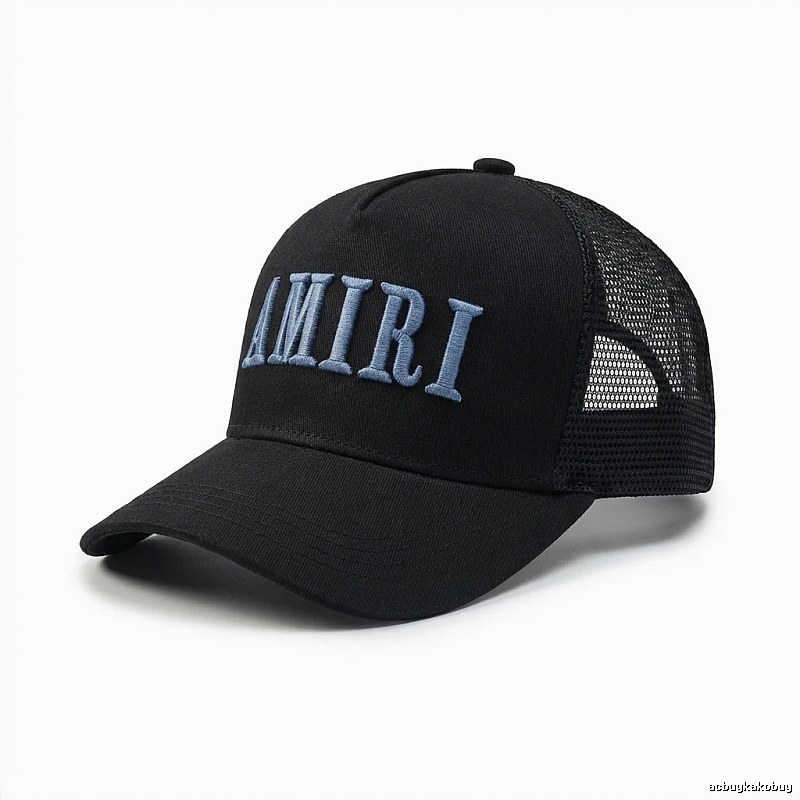 AMIRI Embroidered Trendy and Cool Black Hat