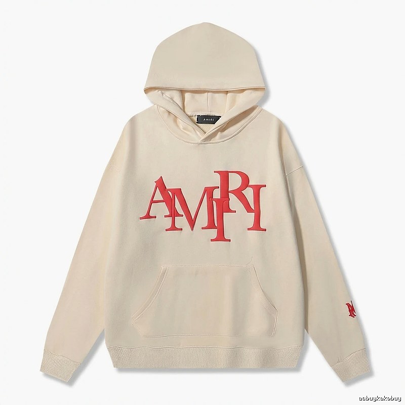 AMIRI Letter Style Beige Sweatshirt