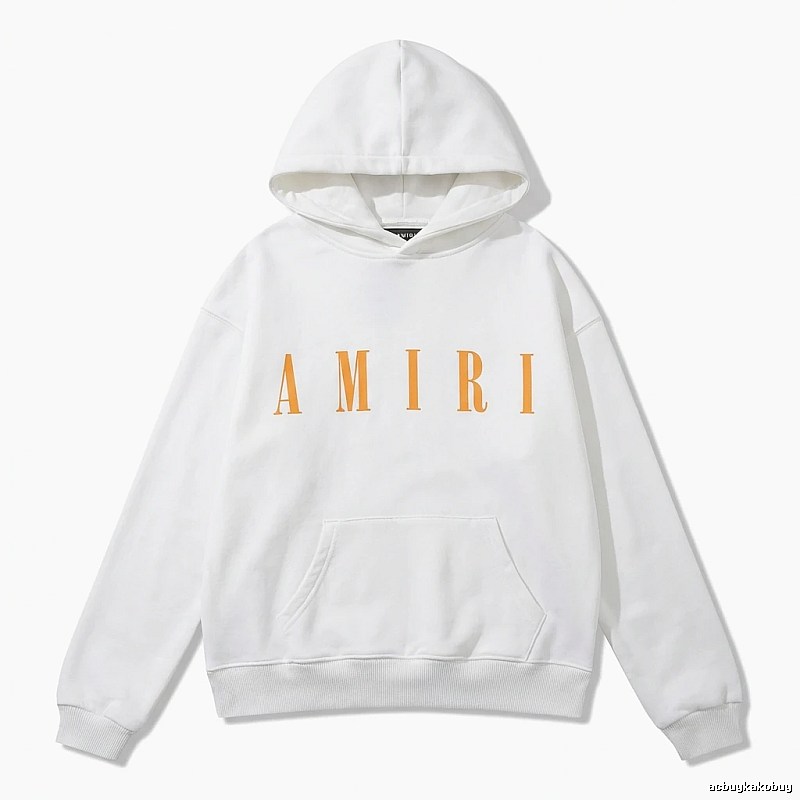 AMIRI letter trendy brand white sweatshirt