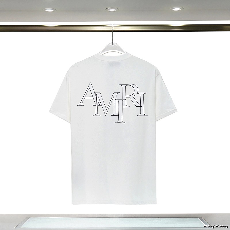Amiri Relaxed Graphic T-shirt White Blue Amiri with Versatile Design