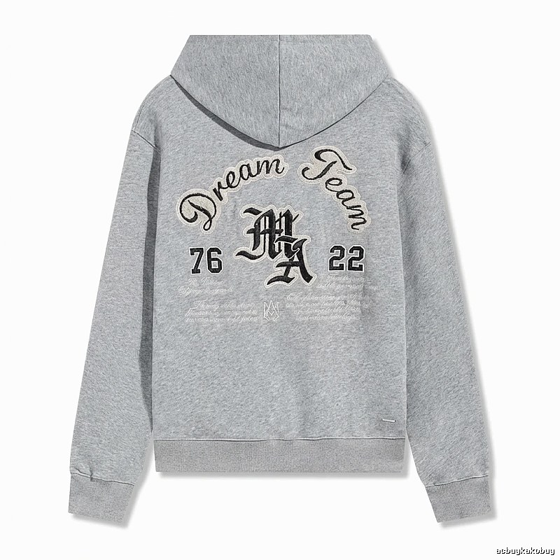 AMIRI Retro Style Grey Hoodie