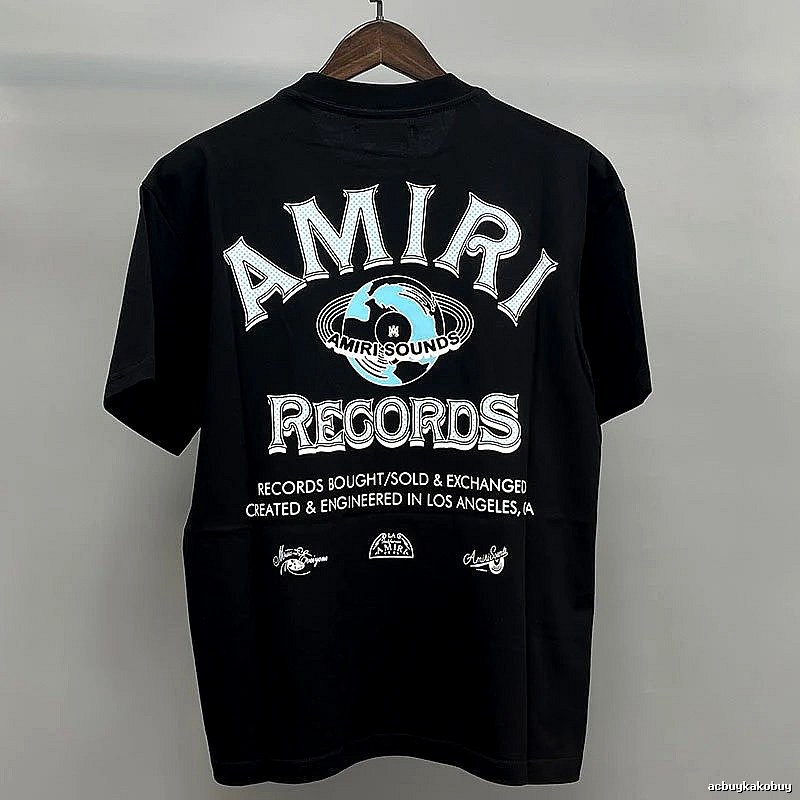 Amiri White Black Records Graphic T-Shirt Layered Outfit