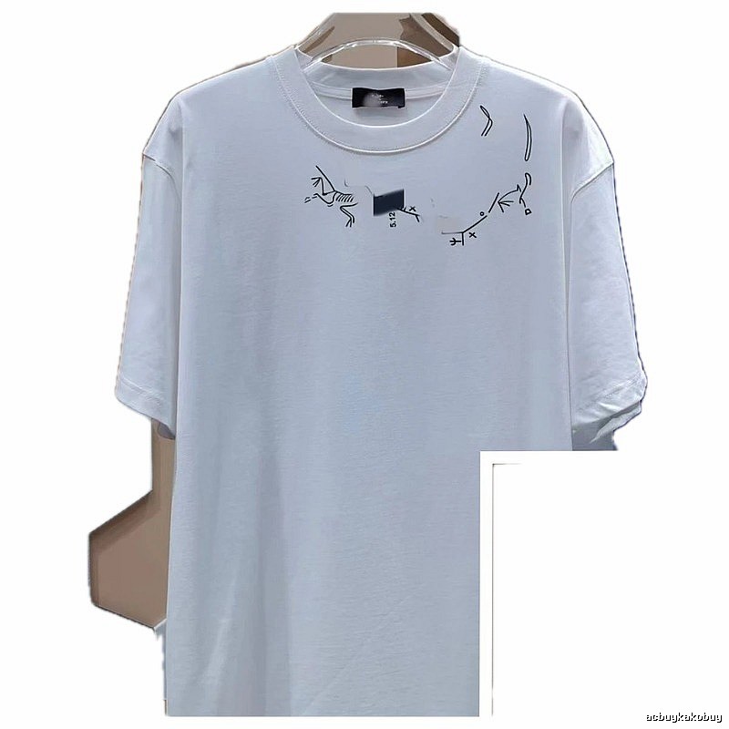 Arc'teryx Line Print Casual Style White T-Shirt