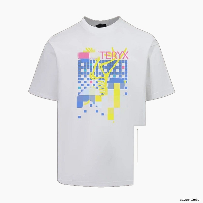 Arc'teryx Pixel Print Trendy Cool Style White T-Shirt