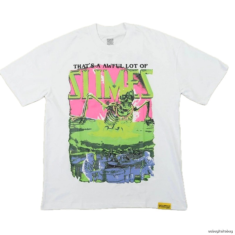 AwfulLot Skull Street Style White T-Shirt