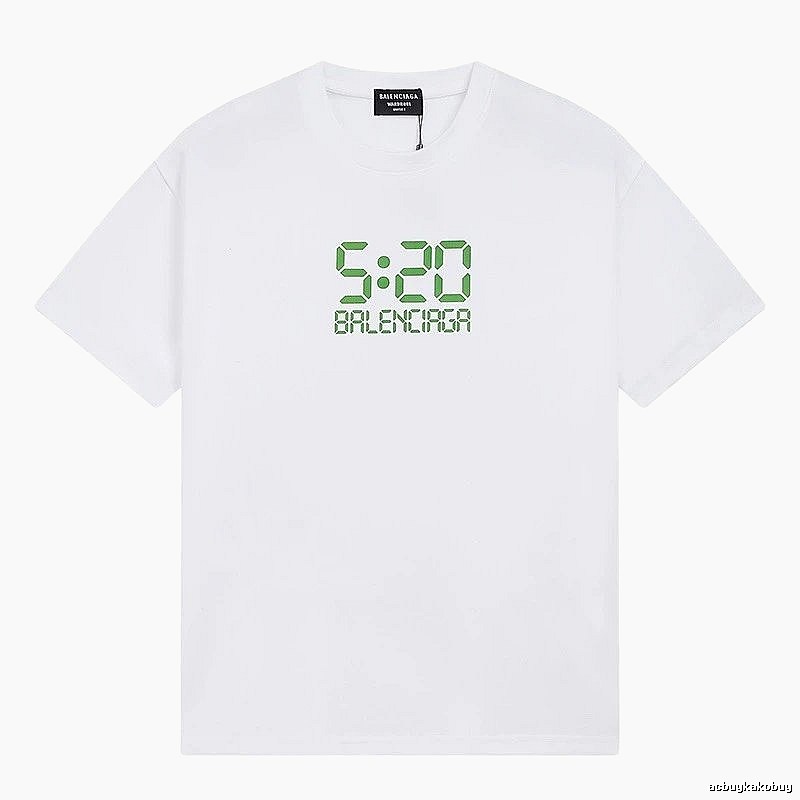 Balenciaga digital-style white T-shirt
