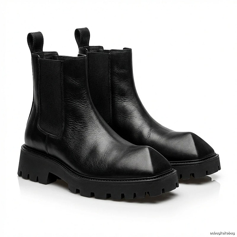 Balenciaga Geometric Style Ankle Boots