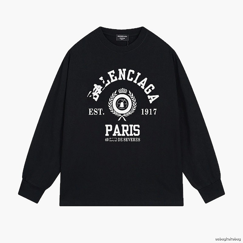 Balenciaga retro black long-sleeve