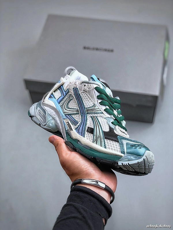 Balenciaga Teal Runner Sneaker for Photo Ready Styling