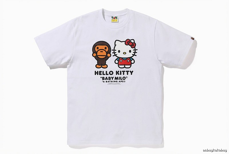 Bape co-branded cartoon white T-shirt