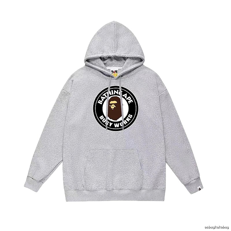 Bape grey casual hoodie