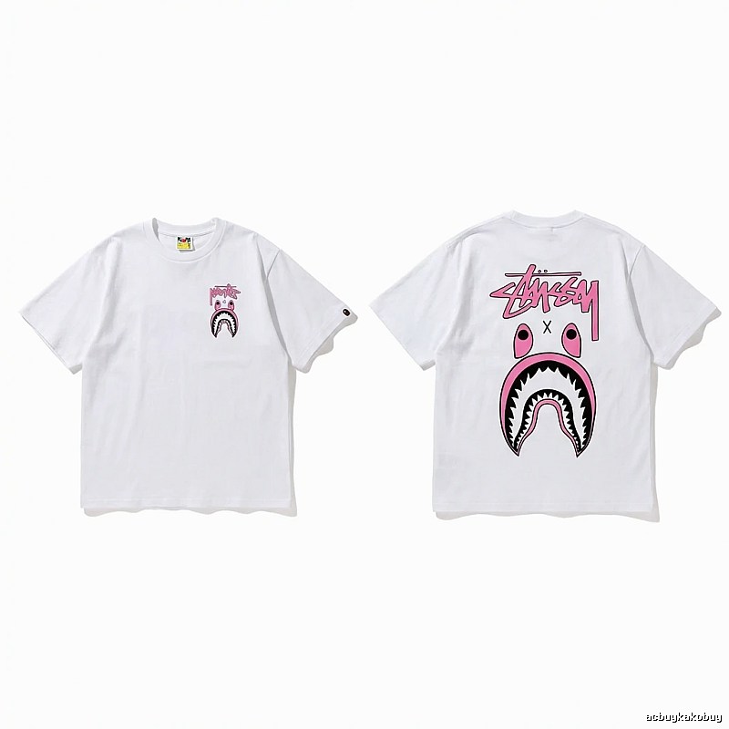 Bape Shark Co-branded White T-shirt