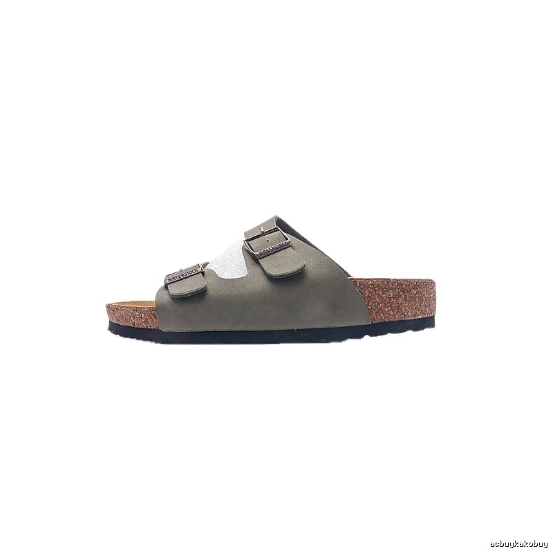 Birkenstock Arizona Casual-style Olive Green Slide Sandals