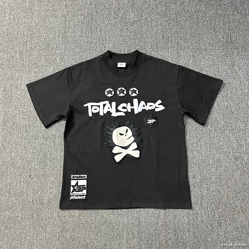 Broken Planet Logo Detail Graphic T-shirt White Cotton Bold with Relaxed Feel