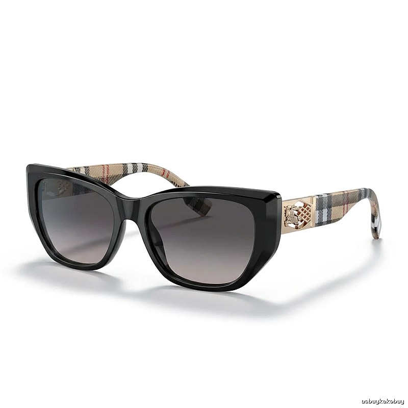 Burberry checkered fashion black sunglasses